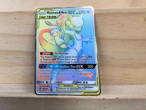Mewtwo mew rainbow gold - &,