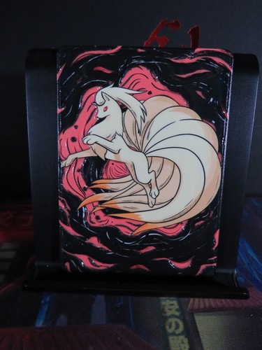 Ninetales metal card fan - metal,