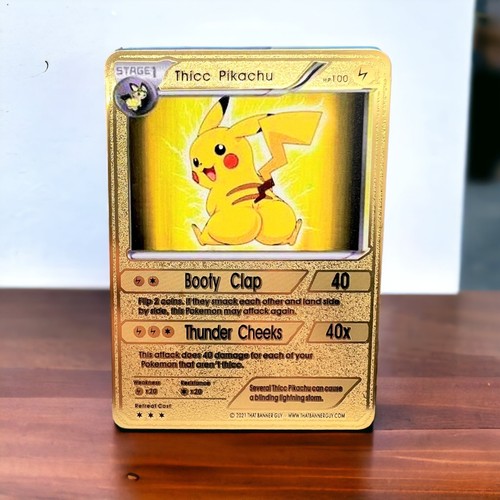 Pikachu gold metal pokémon - pikachu,