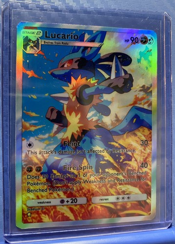 Pokemon lucario anime card - anime,