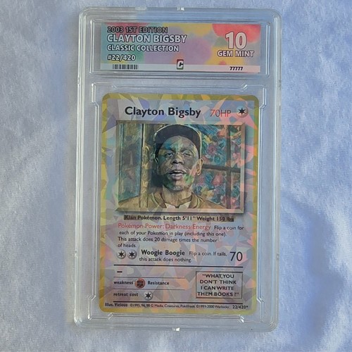 Carta pokemon clayton bigsby - pokemon,