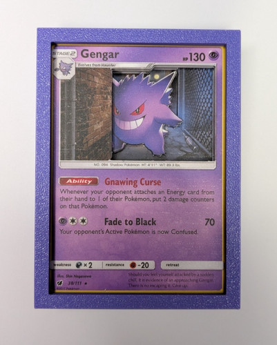 Pokemon card shadow box - card,
